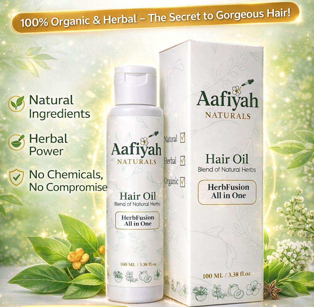 HerbFusion All in One -  Aafiyah Natural Signature Hair Oil for All Hair Needs
