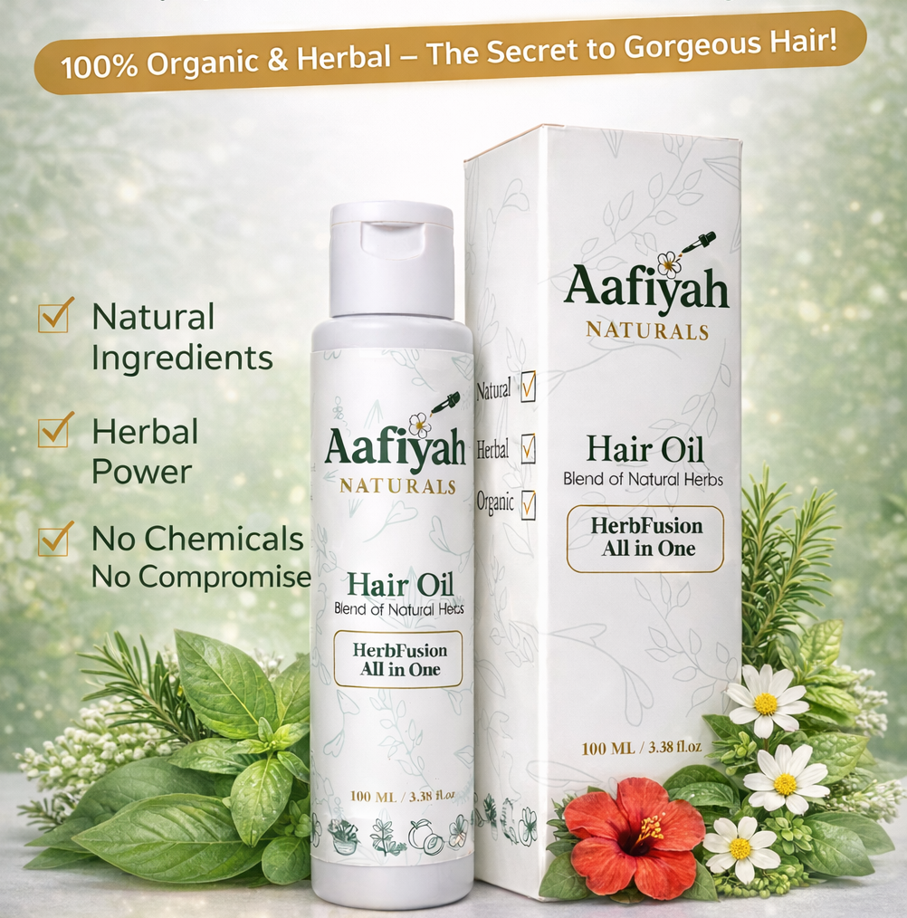 herbfusion all in one aafiyah natural signature hair oil for all hair needs