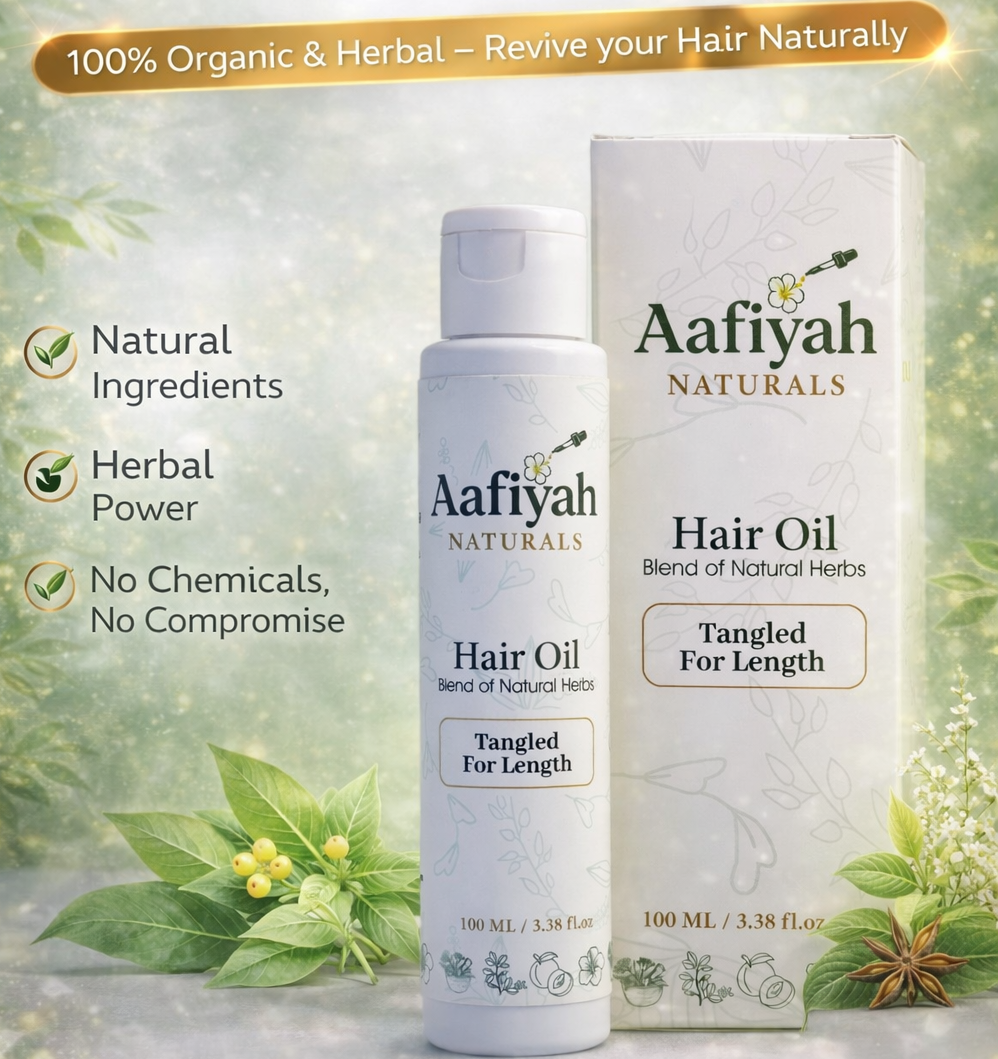 Tangled For Length - Aafiyah Natural Hair Oil for Longer Hair